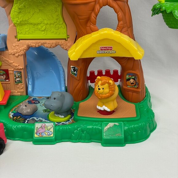 Fisher-Price Kids Toy Little People Zoo Animals Tree House Playset - Picture 2 of 15